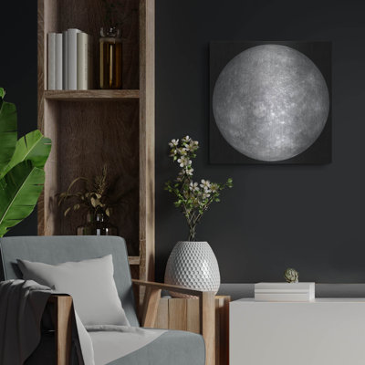 Planète mercure, art mural en métal