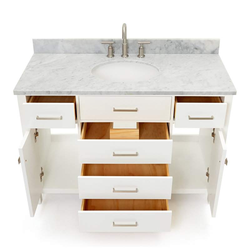 Ensemble de meuble-lavabo simple 49 po Aberdeenshire, Blanc