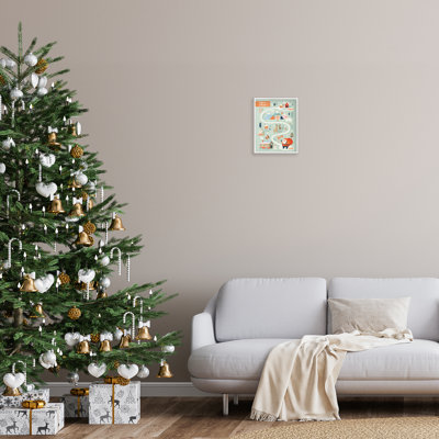 «Jolly Map of North Pole», art de la giclée encadrée par Irene Chan