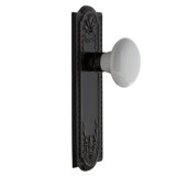 Meadows Plate with White Porcelain Door Knob