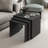 Nesting Table Set (3 Pieces), Anthracite, 21.7 x 18.5 x 15.7 inches | 100% Melamine Coated Particle Board, Thickness: 0.7 inches | Stylish & Functional for Living Room or Office, Space-Saving Design, Durable & Elegant-649532056