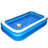 Inflatable Swimming Pool 103" X69" X20" Full-Sized Lounge Pool for Kiddie, Adults, Easy Set Family for Backyard Summer Water Party Outdoor Kiddie Pools-114886596
