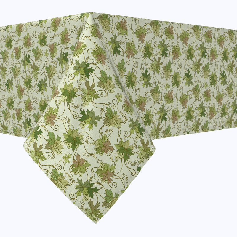 Rectangular Tablecloth, 100% Cotton, Floral 112, 104" x 60"