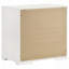Pierce High Gloss 2-Drawer Nightstand Bedside Table