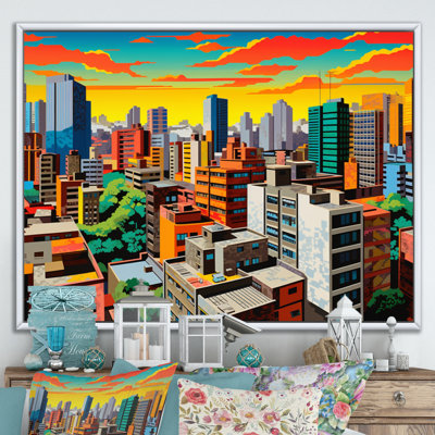 " Colorful Sao Paulo Cityscape Popart "