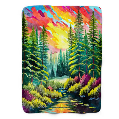 Motif Groovy - 1 pièce Sherpa Premium