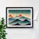 Abstract Japanese Mountains Vol.6 - Framed Print
