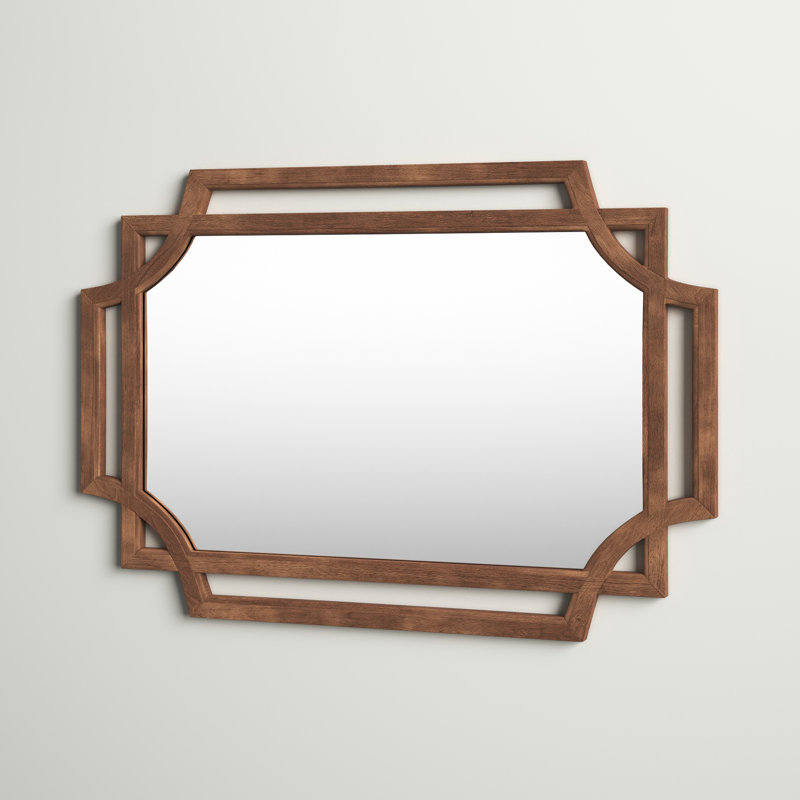 Bane Solid Wood Flat Mirror, 19" W x 31.75" H, Natural