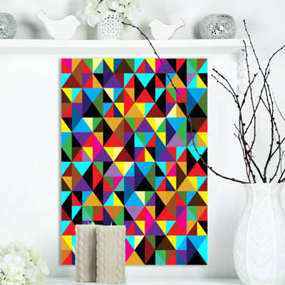 « transparent », impression sur toile tendue, impression sur toile tendue, "transparent géométrique et triangles"