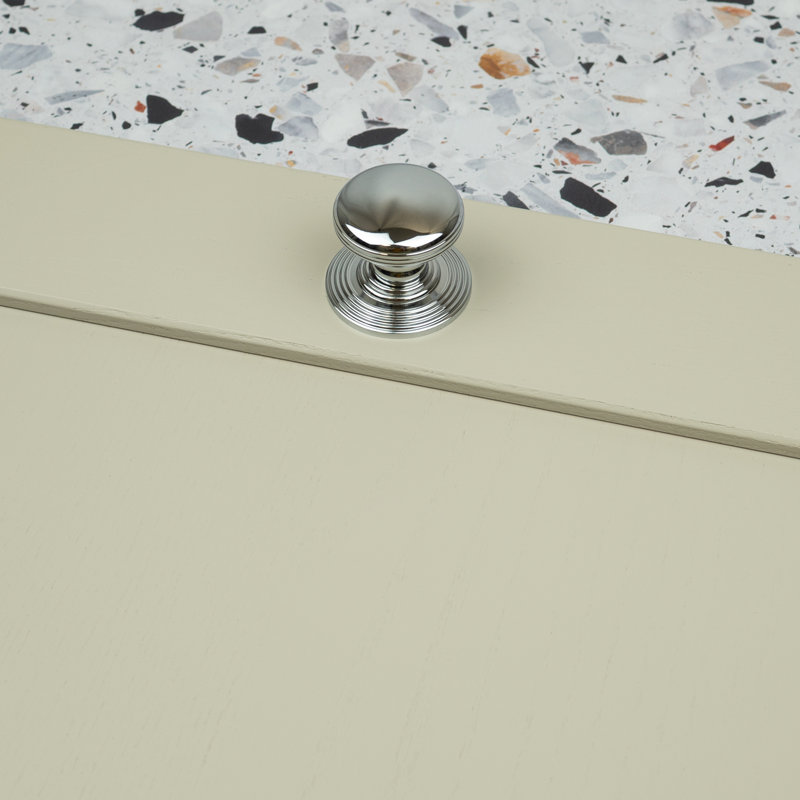 28mm Polished Chrome Layered Round Cabinet Knob, 35mm Knob