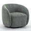 Fauteuil demi-tonneau pivotant rembourré Aunna-265042435