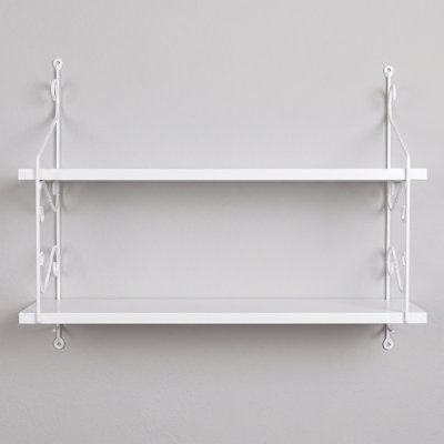 Amelie Scrollwork 2-Tier Wall Shelf