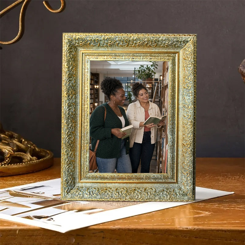 Cadre photo style antique 1 pièce 8 po x 10 po doré antique