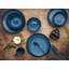 Creatable Nordic Fjord Blue 30 Piece Dinnerware Set with Mug, Service for 6