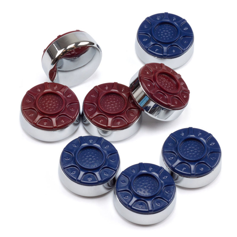Ensemble de palets de 2-5 / 16 pouces, L 2,1 po x l 2,1 po, Chrome