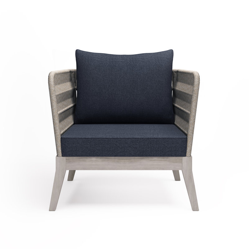 Chaise de patio avec coussins Santiago