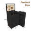 Bureau de meuble-lavabo à miroir 3 en 1 avec DEL réglable et plateau latéral-847210904