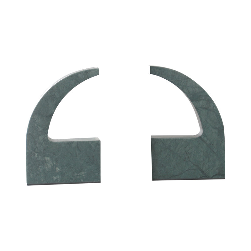 Calon Marble Decoractive Bookend, Green