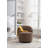 Swivel Accent Armchair Barrel Chair With Powder Coating Metal Ring-1135975775