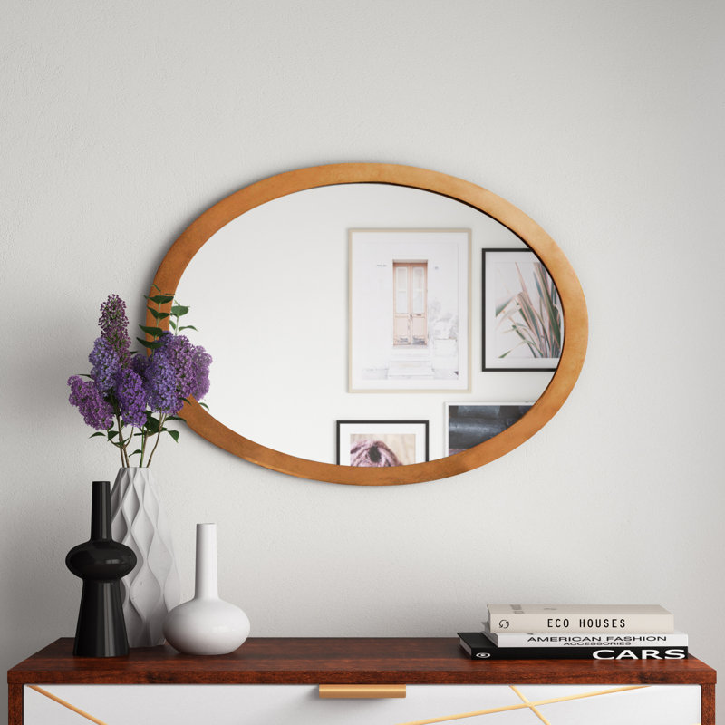 Stalter Wall Mirror, Oak