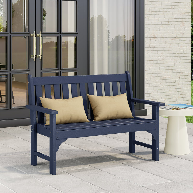 Banc de jardin en PEHD Laguna, Marine