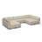 Ancram Oversized 14-Seats U Shaped Sofa Storage Sleeper Faux Leather Memory Foam Couch Adjustable Backrest Modular Sofa for Livingroom-127036950