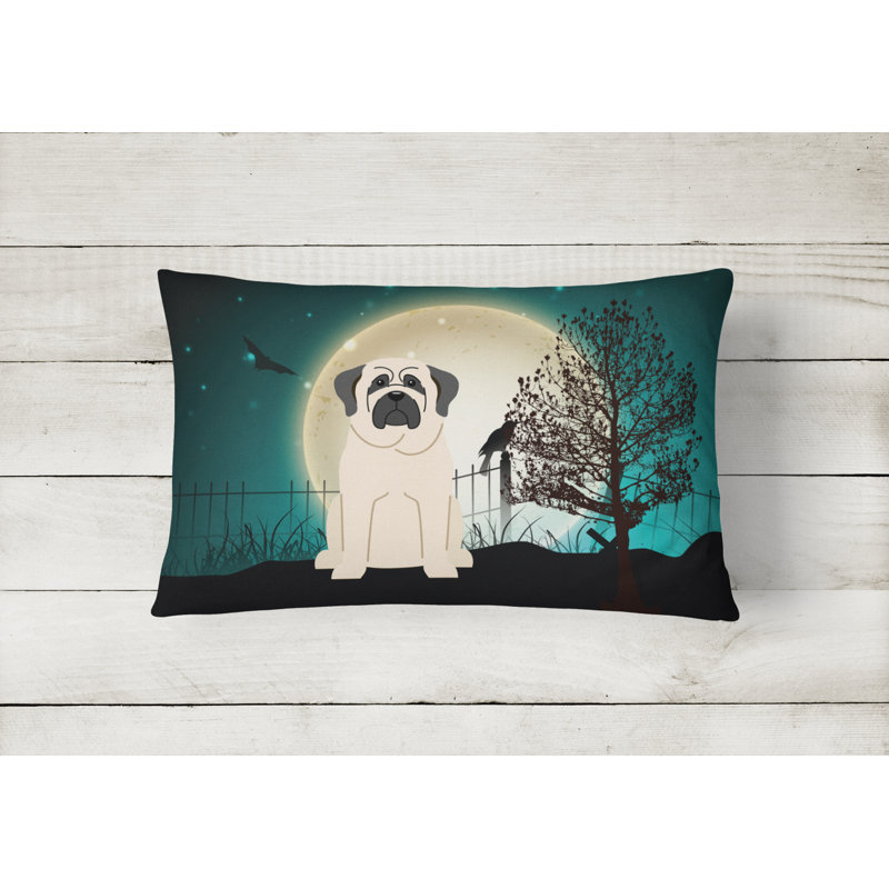 Halloween Throw Pillow, White