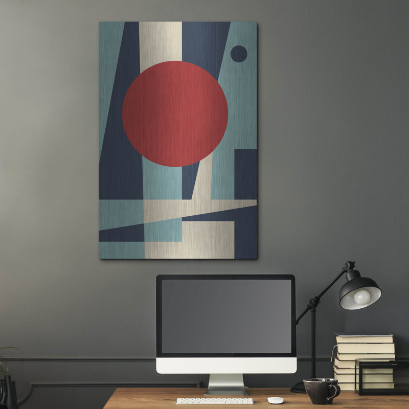Ivy Bronx «Mid Century Modern 3» par Gary Williams, art mural en métal, H 36 po x l 24 po