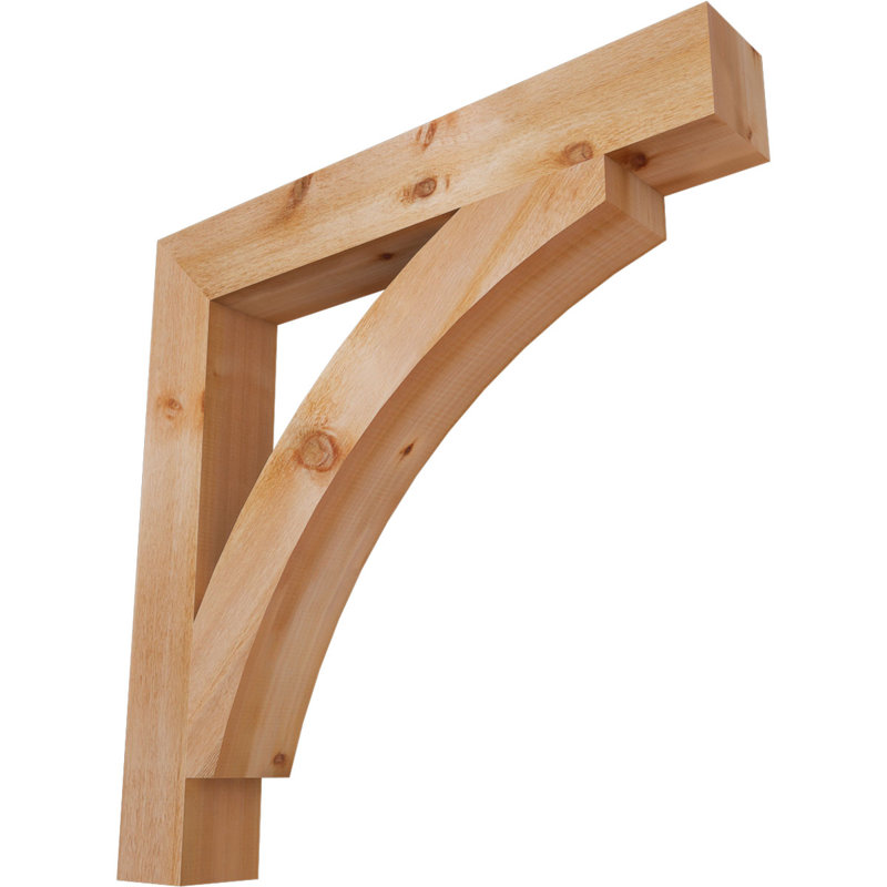 Support de bloc Thorton, H 42 po x l 6 po x P 42 po, Cèdre rouge de l'Ouest (scié brut)