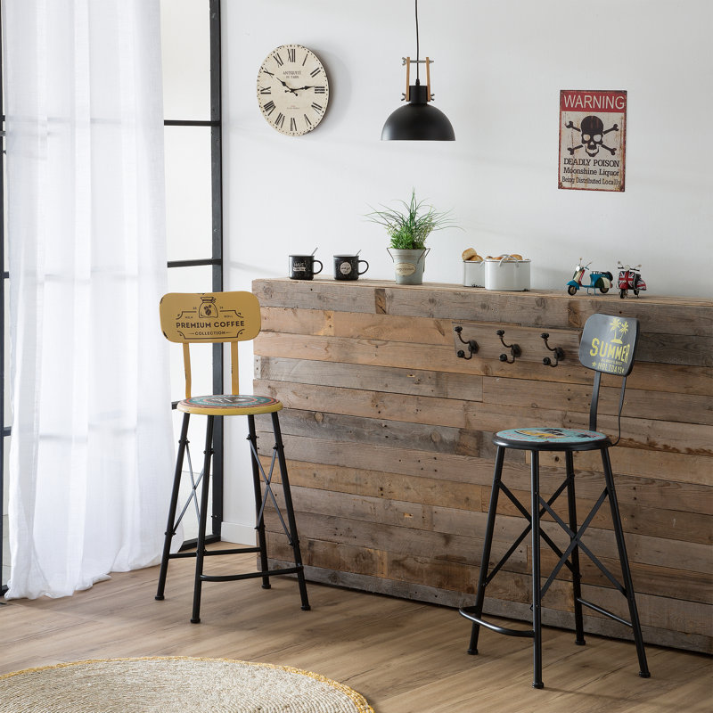 Tatianina Counter Stool with Metal Frame