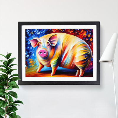 Pig Vol.1 Abstract 1 Piece Single Picture Frame Wall Art