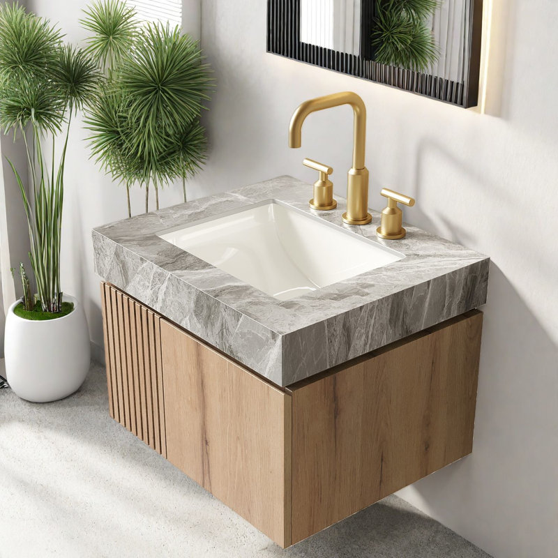 Meuble-lavabo et lavabo peu encombrant, 24 po