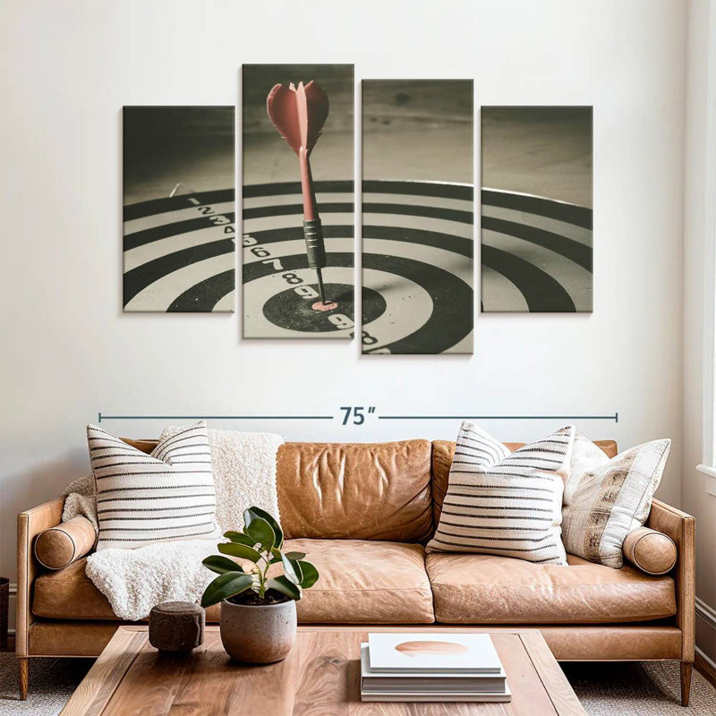 Senne Bullseye Target Dart, 42'' H x 68'' W