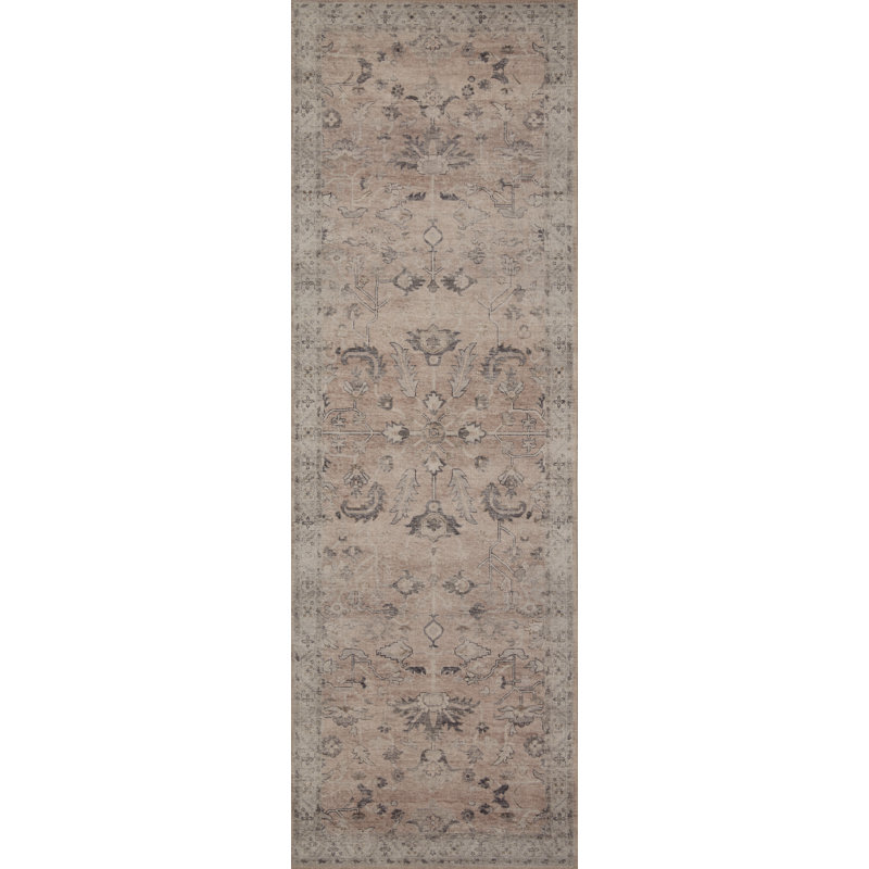 Tapis oriental Claribel, Tapis de couloir 2 pi 6 po x 7 pi 6 po