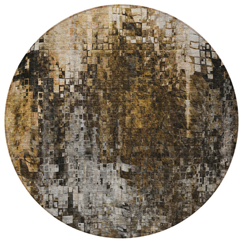 Tapis d'intérieur rond 8 po