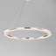 Stoker - Luminaire suspendu rond à DEL 36 pouces - Finition nickel poli - Cristal K9-965424280