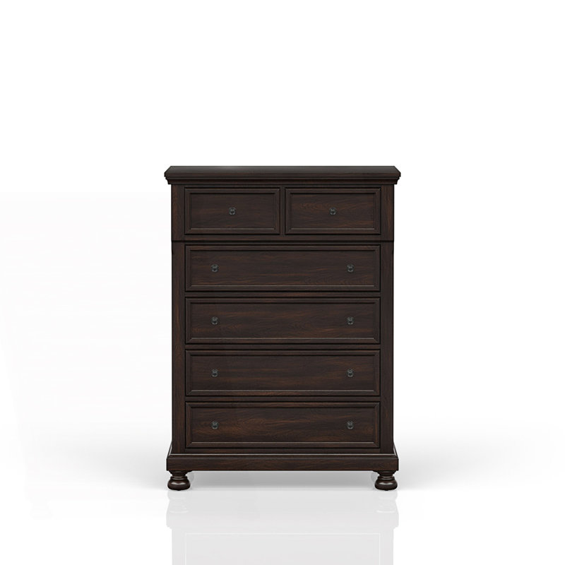 Commode 5 tiroirs, commode à conception transitionnelle
