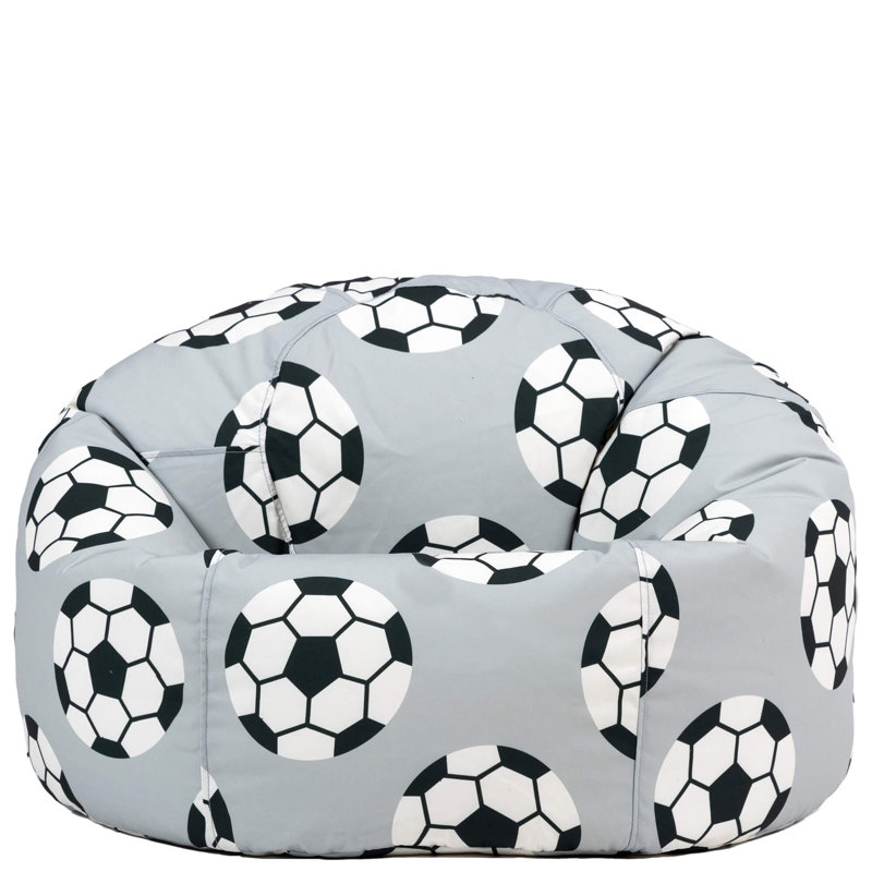 icon Kids Football Print Classic Bean Bag, Multicolour