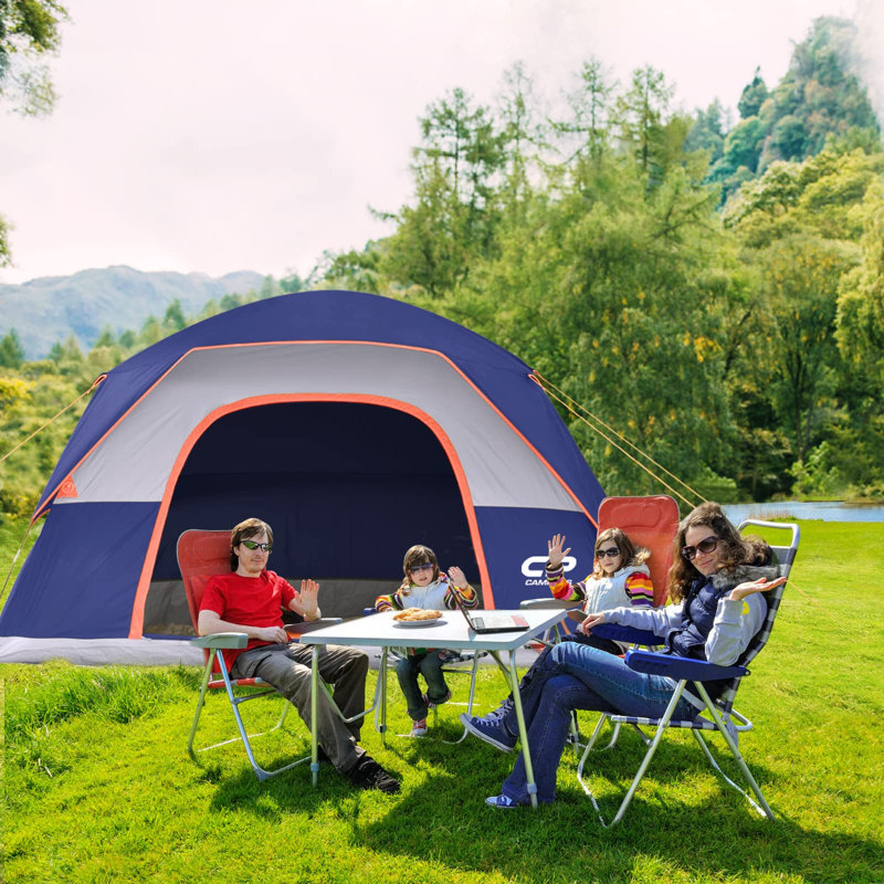 Tente pour 8 personnes, Bleu marine