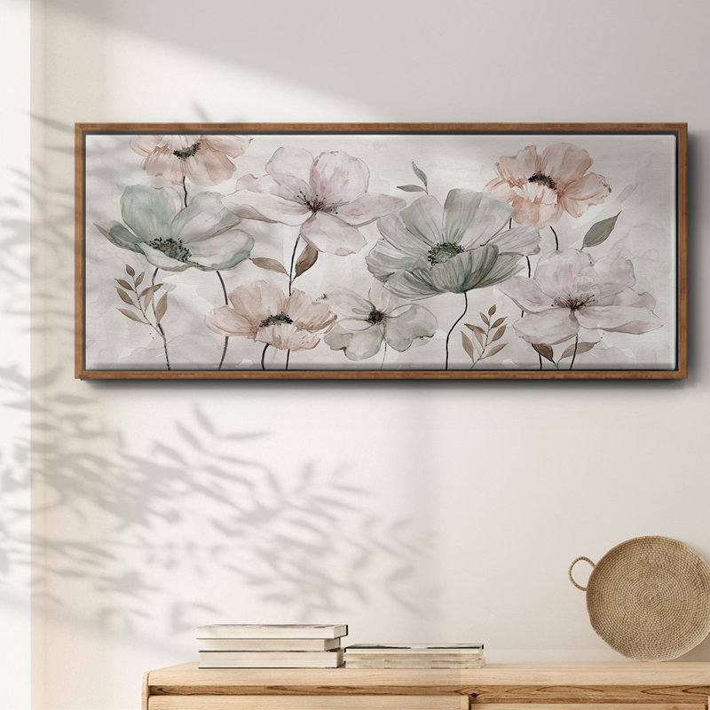 «Blush Garden», toile encadrée, H 8 po x l 20 po