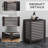HOMCOM Bamboo Laundry Hamper With Lid