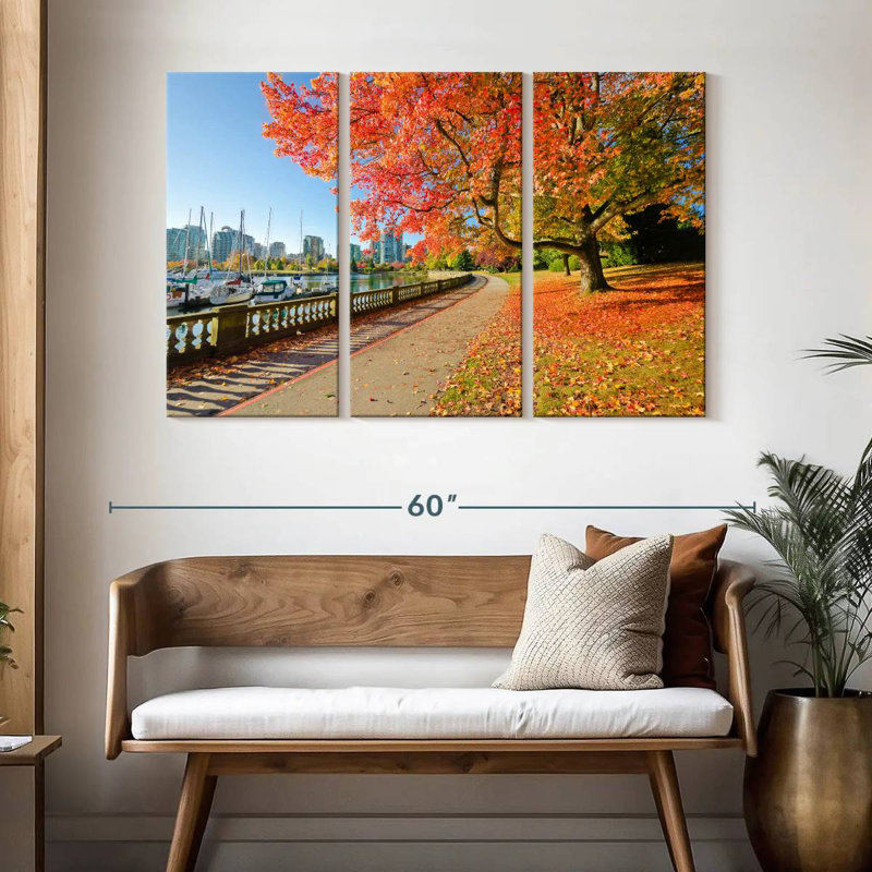 Nicci Stanley Park In Autumn, 32" H x 50" W