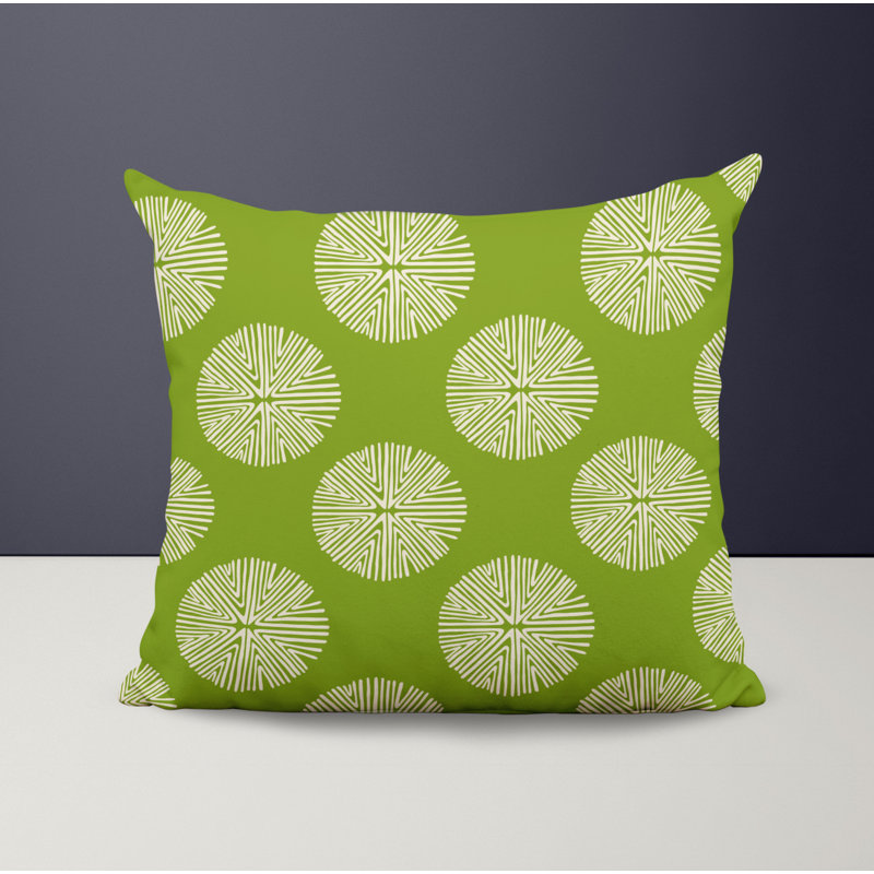 Housse et insert de coussin décoratif en polyester, L 19 po x H 19 po, Chartreuse