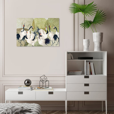 «Crane Sage On Canvas» par Wynwood Studio, reproduction