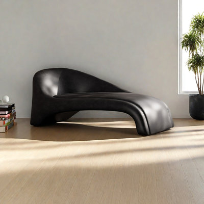 Fauteuil inclinable d'appoint de style moderne en similicuir