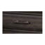 Table de chevet 2 tiroirs avec placages et conception moderne 63,8 lb