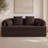2-in-1 Foldable Sofa Bed with Textured Chenille Fabric