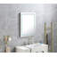 Miroir de salle de bain mural à DEL avec lumière élevée et anti-buée à contrôle séparé