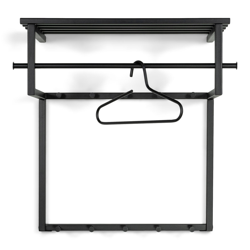 Rizzoli Metal Wall 10 - Hook Wall Mounted Coat Rack