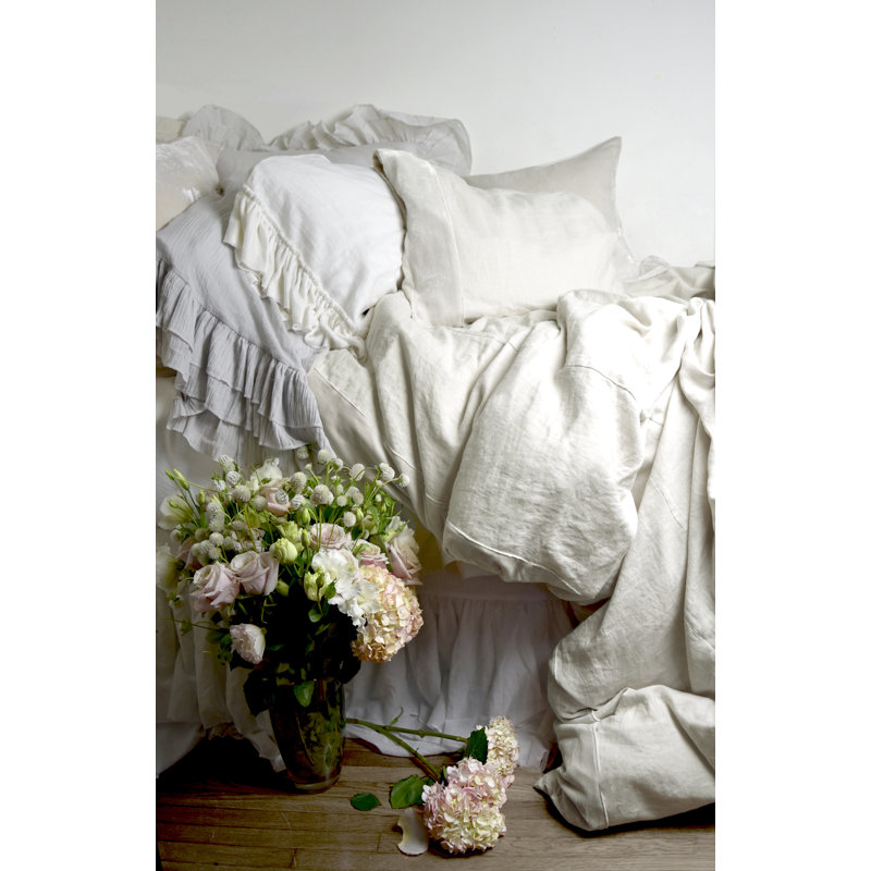 Duvet Cover Set, Creme, Queen Duvet Cover + 2 Standard Shams